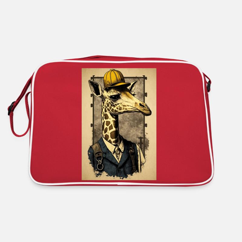 Giraffe der Arbeiterklasse Retro Tasche