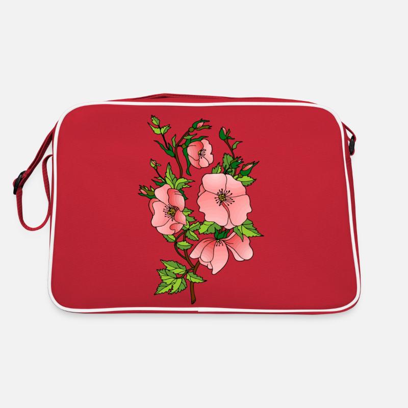 Blumen Retro Tasche