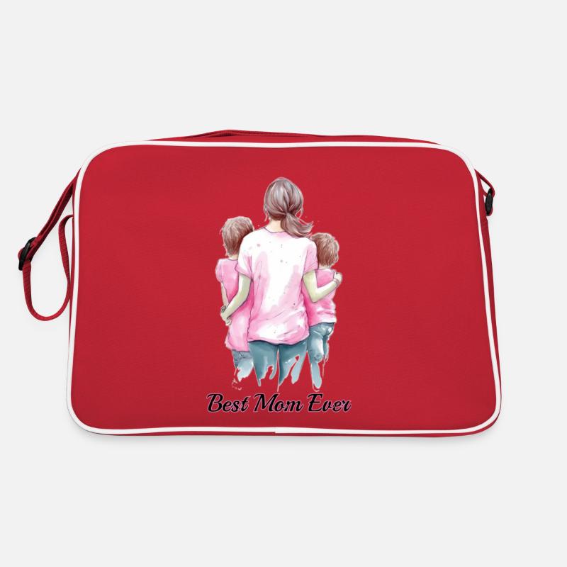 Mere et enfants de dos Sac Retro