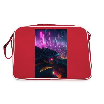 Cityscape 2.0: The future of the urban world. - Retro Bag - red/white - Back