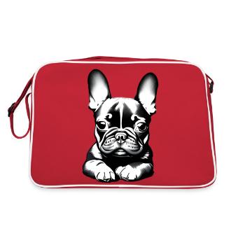 Chiens bouledogue Propriétaires de chiens Propriétaires de chiens - Sac Retro - rouge/blanc - Dos