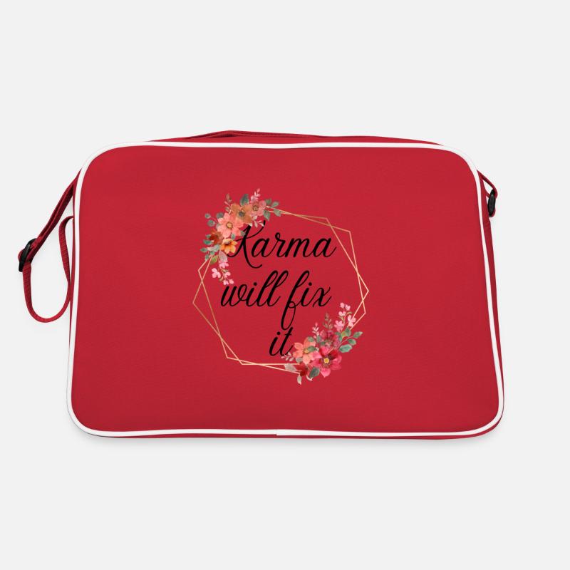Buddhism Meditation Karma Will Fix It Gift Retro Bag