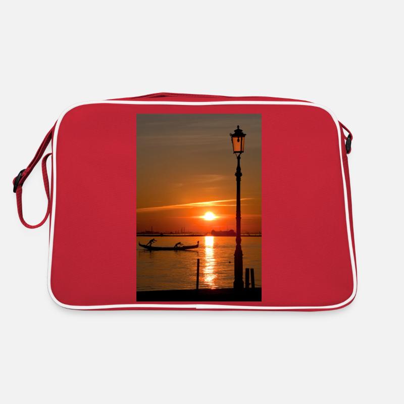 Coucher de soleil sur Venise Sac Retro
