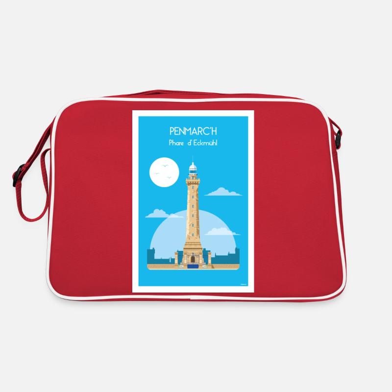 ECKMüHL LEUCHTTURM - Retro Tasche - Rot/Weiß