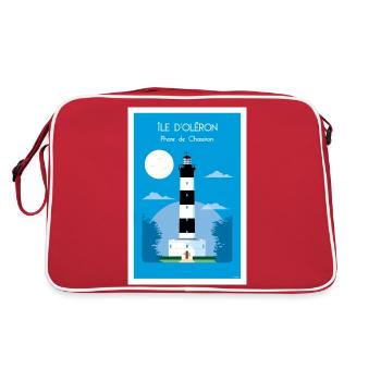 PHARE DE CHASSIRON - Sac Retro - rouge/blanc - Dos