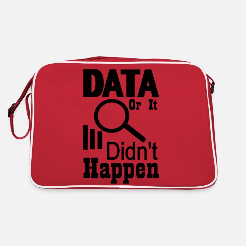 Data or it didn't happen - Retro Bag - red/white