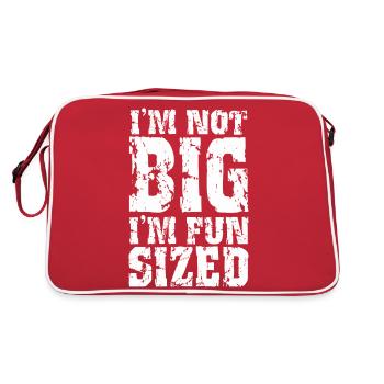 I'm not big I'm fun sized - Retro Bag - red/white - Back