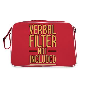 Filtre verbal non inclus 4 - Sac Retro - rouge/blanc - Dos