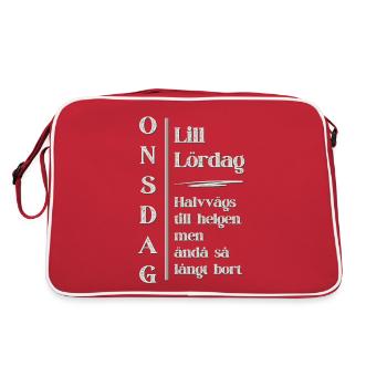 Wednesday - Lill Saturday – a Wednesday classic - Retro Bag - red/white - Back