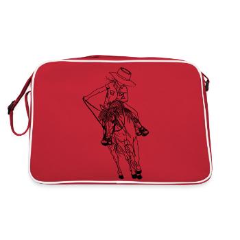 Fille de l’Ouest - Sac Retro - rouge/blanc - Dos