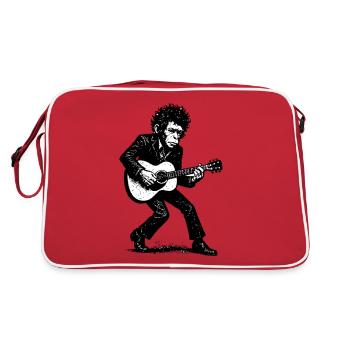 Auteur-compositeur-interprète | Le Singe Danseur - Sac Retro - rouge/blanc - Dos