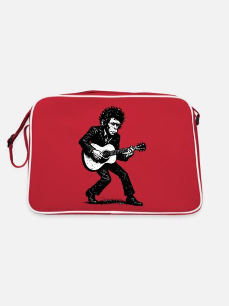 Singer Songwriter | The Monkey Dancer - Retro Bag - red/white - Back