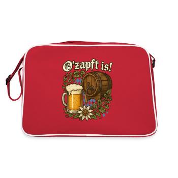 O’zapft l’est ! - qu’il s’agisse d’un festival de la bière ou d’une foire paroissiale, il convient - Sac Retro - rouge/blanc - Dos