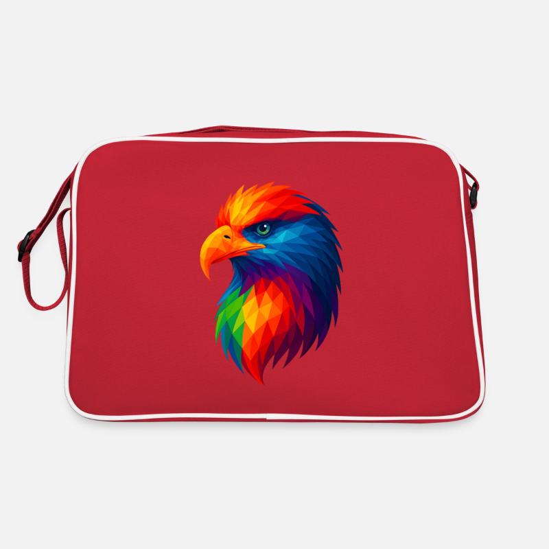 WPAP Polygon Style Animals - Eagle Retro Bag