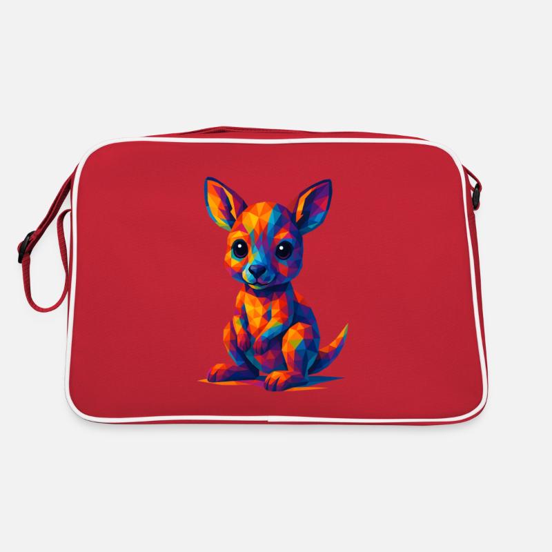 WPAP Polygon Kawaii Style Bébé Kangourou Sac Retro