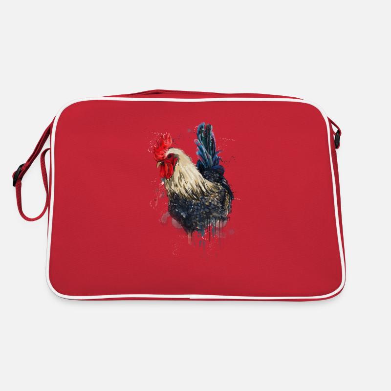 Chicken hand-drawn Retro Bag