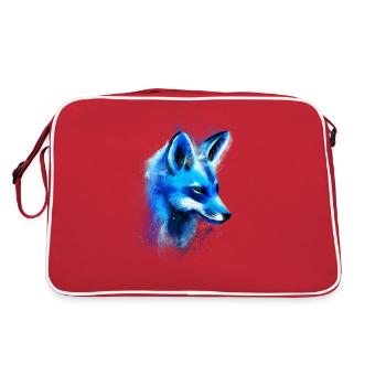 Renard dessiné à la main - Sac Retro - rouge/blanc - Dos