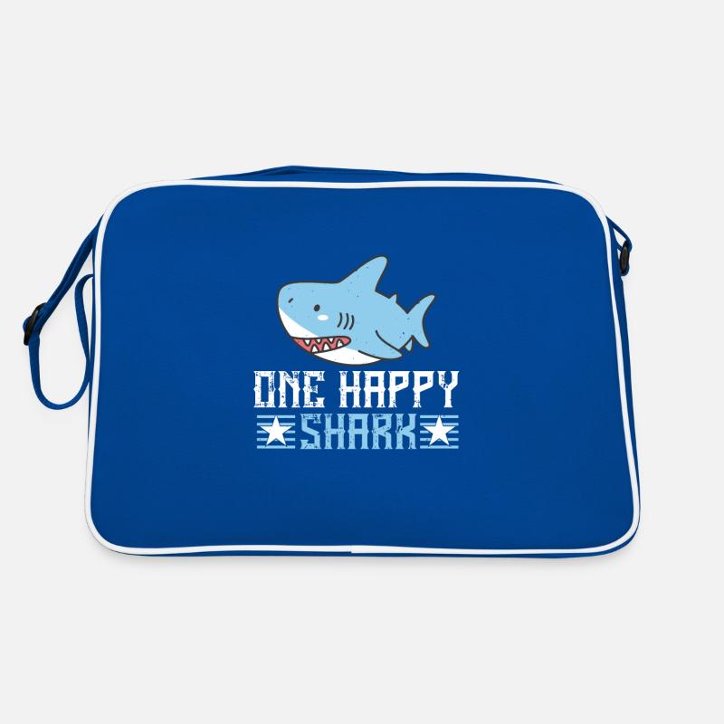 Requin disant un requin heureux Sac Retro