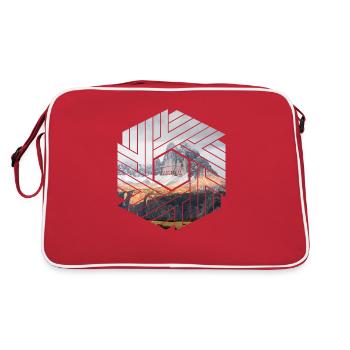 Hexagone des Dolomites des Trois-Pics - Sac Retro - rouge/blanc - Dos