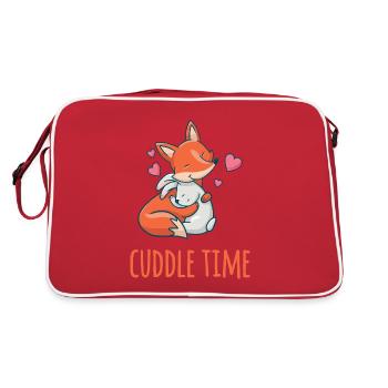 Fox and are in love Valentine's Day - Retro Bag - red/white - Back