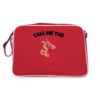 call me the snake - Sac Retro - rouge/blanc - Dos