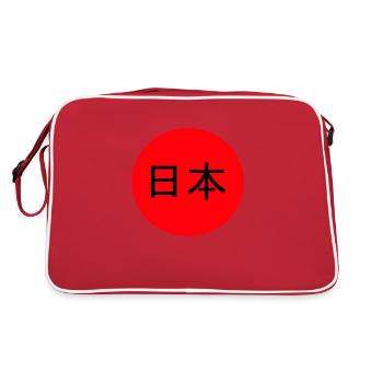 Japan - Retro Tasche - Rot/Weiß - Hinten