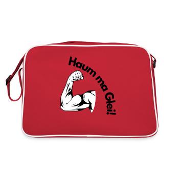 23 - Retro Tasche - Rot/Weiß - Hinten
