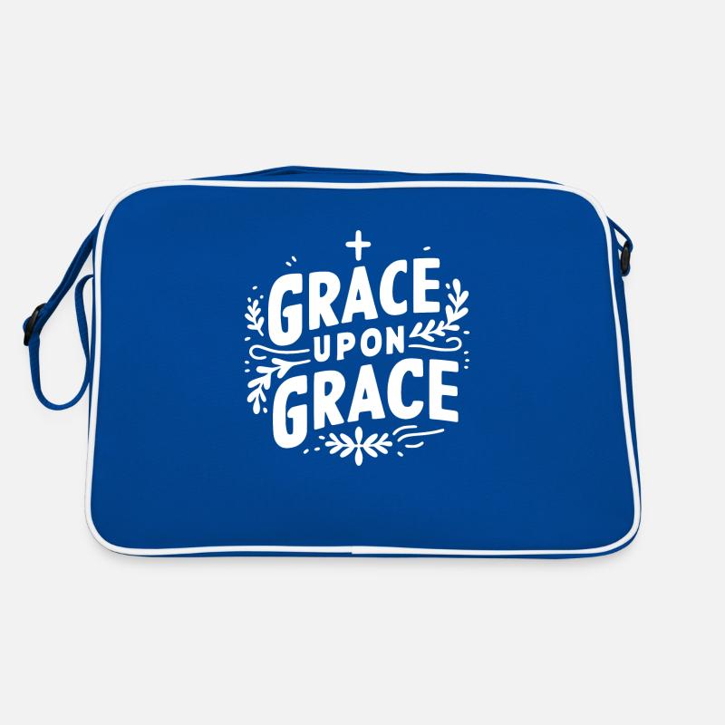 Gnade über Gnade Retro Tasche