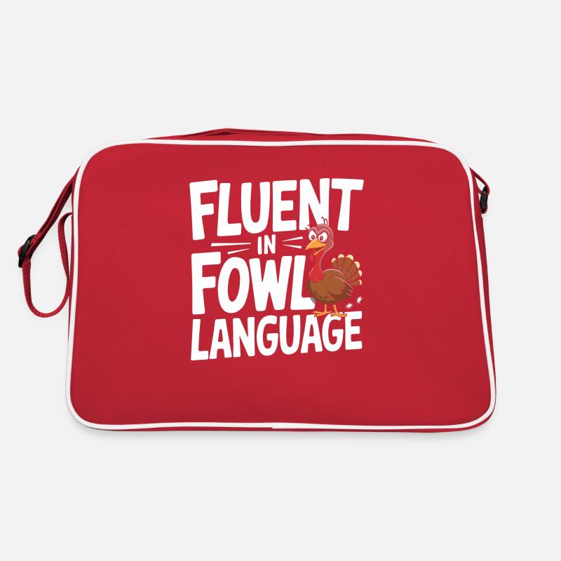 Maîtrise de la langue aviaire - Fun Turkey Design Sac Retro