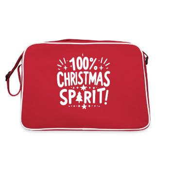 100% Christmas Spirit - Retro Bag - red/white - Back