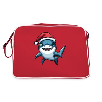 Noël requin - Sac Retro - rouge/blanc - Dos