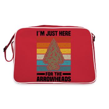 Arrowhead Hunting | Cadeaux de collection Arrowheads - Sac Retro - rouge/blanc - Dos