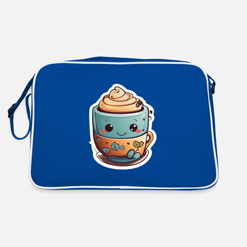 Caffeine Bliss: Cute Coffee Cup Retro Bag