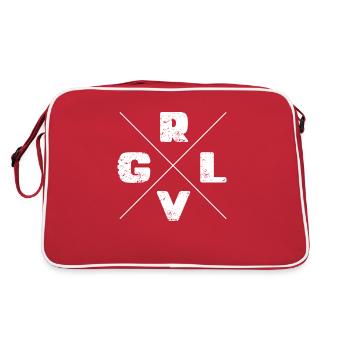 Lame Gravel - Sac Retro - rouge/blanc - Dos