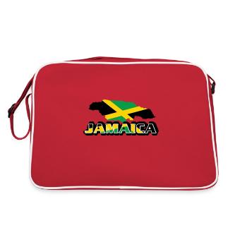 Jamaïque Premium Country Country T-shirt - Sac Retro - rouge/blanc - Dos