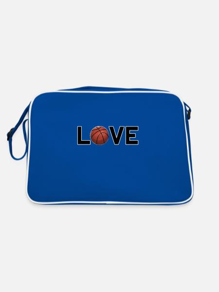Love Basketball - Retro Bag - blue/white - Back