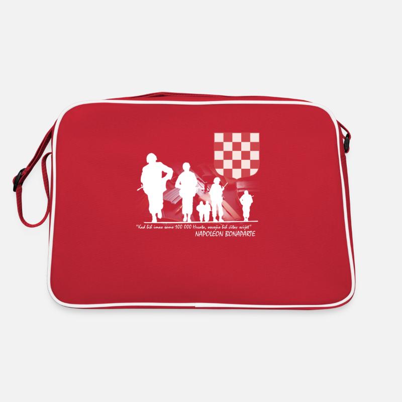 HRVATSKA VOJSKA - Retro Tasche - Rot/Weiß