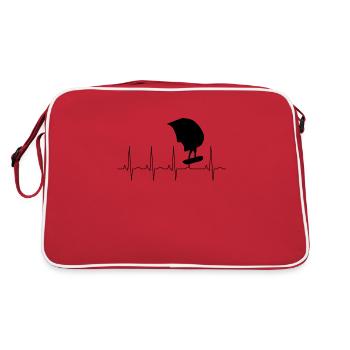 Wingfoil Heartbeat - Retro Bag - red/white - Back