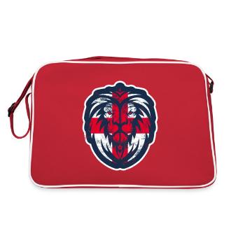 ENGLAND LÖWENKOPF ST. GEORGE KREUZ - Retro Tasche - Rot/Weiß - Hinten