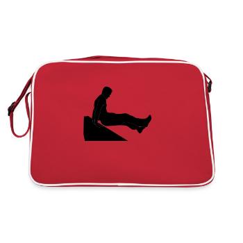 Dash parkour jump skill - Retro Bag - red/white - Back