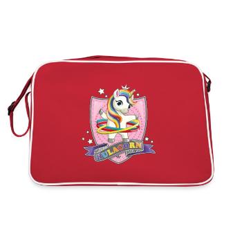 Licorne Hula Hop / Hulacorn - Sac Retro - rouge/blanc - Dos