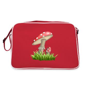 Toadstools - Retro Bag - red/white - Back