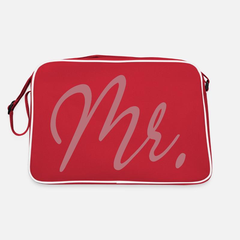 Mr. Matching Paar Verlobung Hochzeit Flitterwochen Retro Tasche