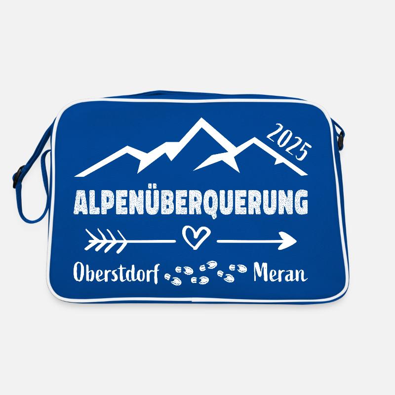 Alpenüberquerung Oberstdorf Meran 2025 Geschenk Retro Tasche