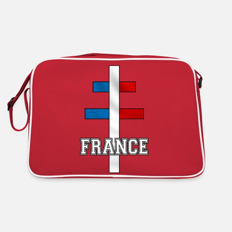 Croix de Lorraine 01 - Sac Retro - rouge/blanc
