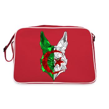 Fennec et drapeau de l'Algérie en polysphère 3 - Sac Retro - rouge/blanc - Dos