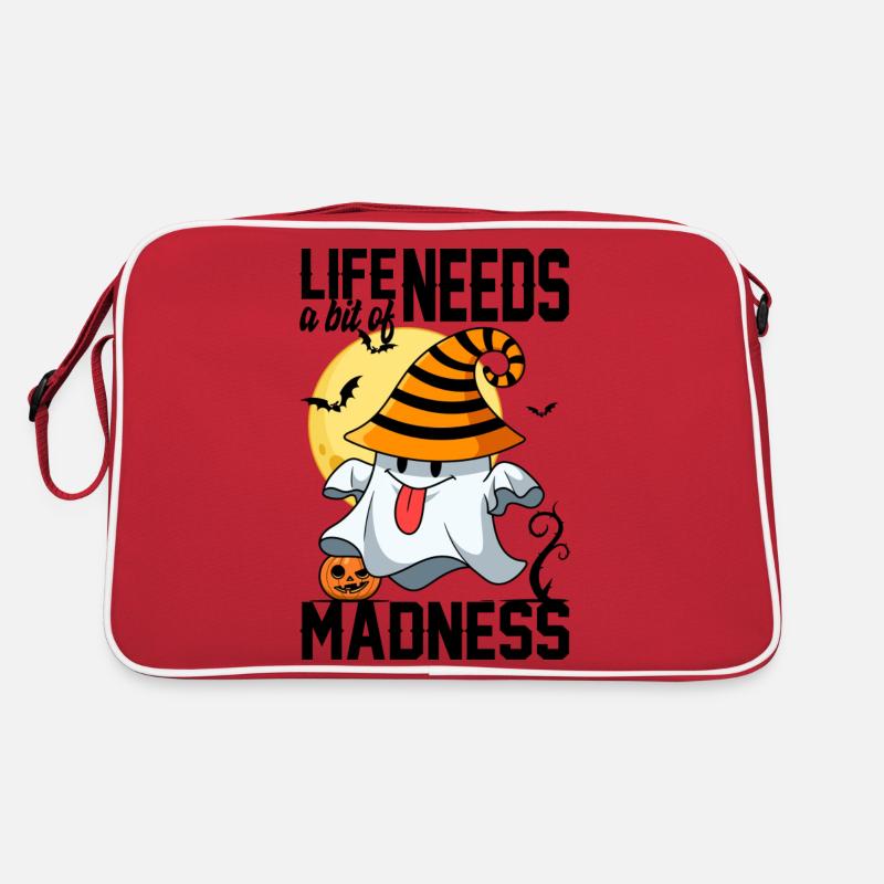 Das Leben braucht ein bisschen Wahnsinn Retro Tasche