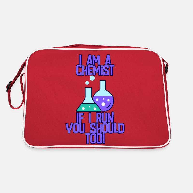 Je suis chimiste, si je cours, vous devriez aussi! Sac Retro