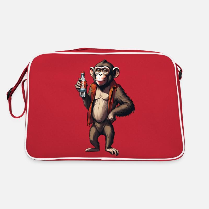 Monkey with vodka Retro Bag