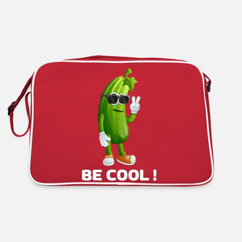 Cool Cucumber with Sunglasses Retro Bag